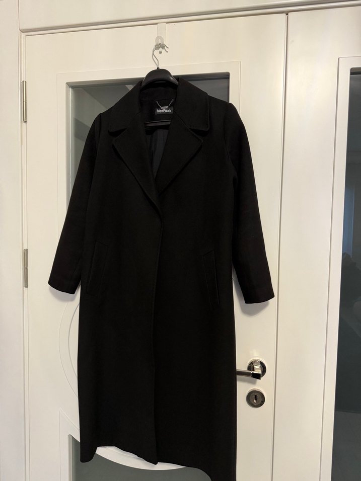 Siyah Uzun Klasik Kaban - Görsel 2