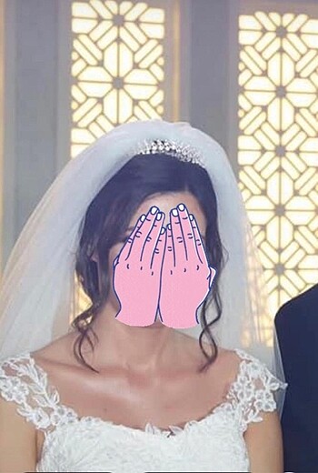  Beden beyaz Renk Gelin nişan nikah tacı