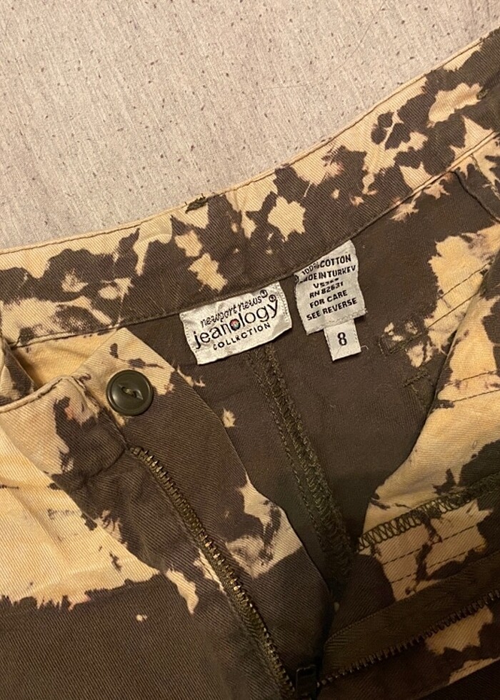 Batik boya dokuma şort - Görsel 3