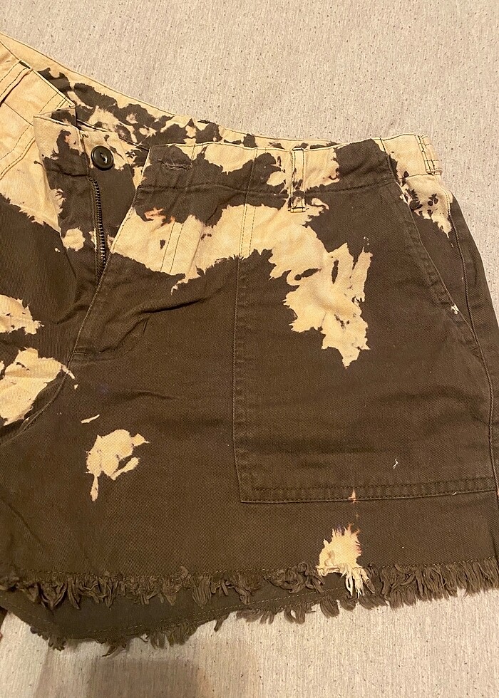 Batik boya dokuma şort - Görsel 2