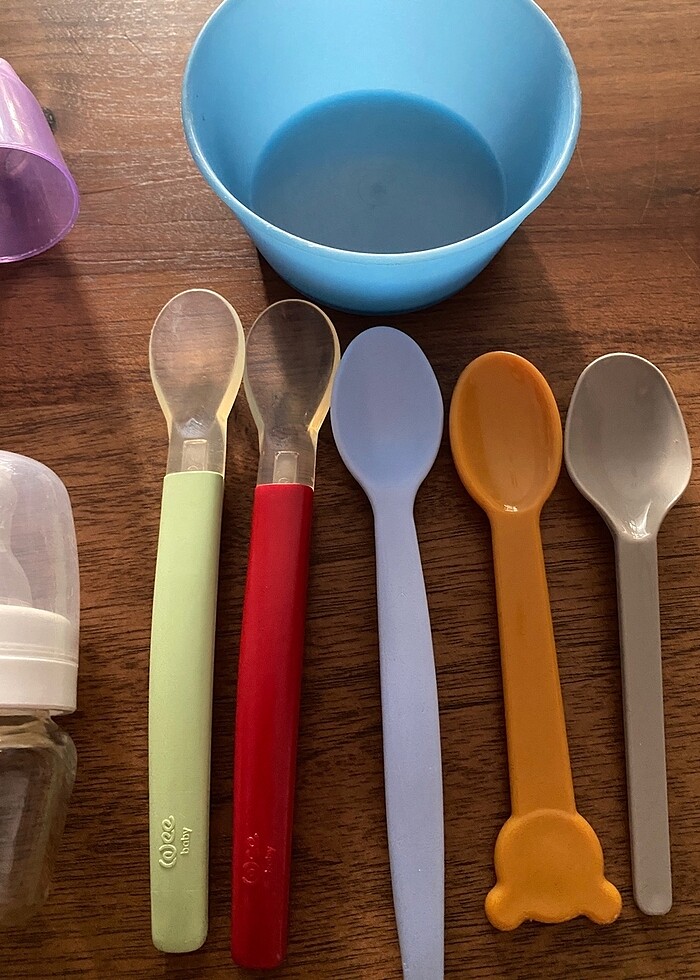 Ek gıda başlangıç bebek kaşık mama süzgeci ilk suluk - Görsel 2