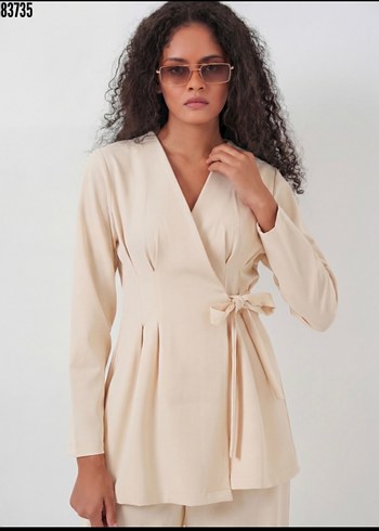 Kimono Pantolon Kumaş Takım - Görsel 2