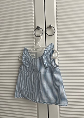 LC Waikiki Kolsuz Çizgili Fırfırlı Kız bluz