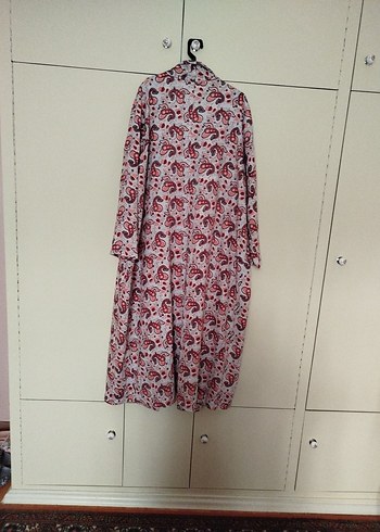 Uzun Kollu Bohem Bağlama Desenli Kadın Sabahlık,özel dikim - Görsel 7