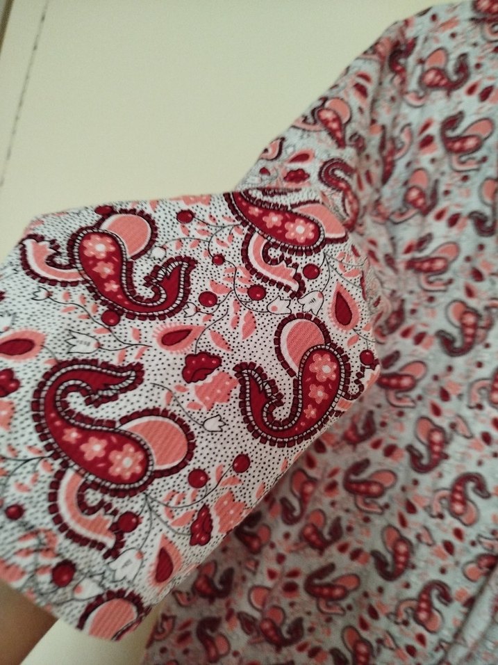 Uzun Kollu Bohem Bağlama Desenli Kadın Sabahlık,özel dikim - Görsel 3