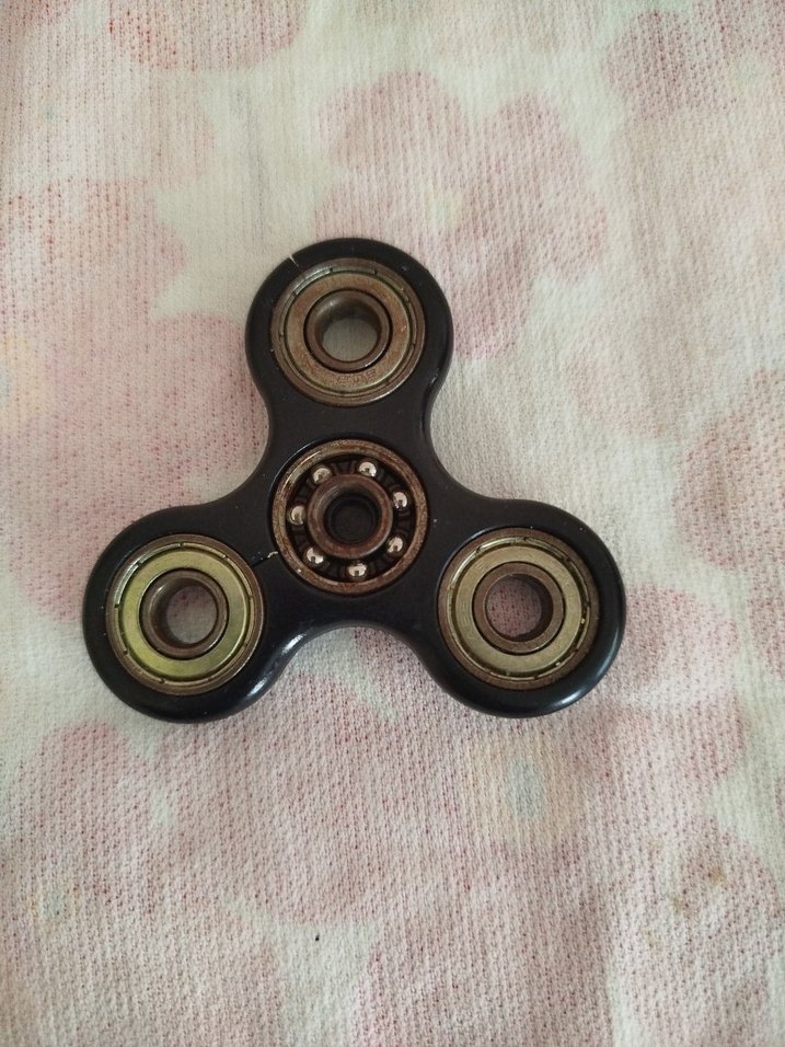 Siyah Üç Kollu Fidget Spinner - Görsel 3