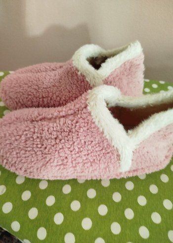 Kız Çocukları İçin Pembe Sıcak Ev Patiği 38 No - Görsel 4