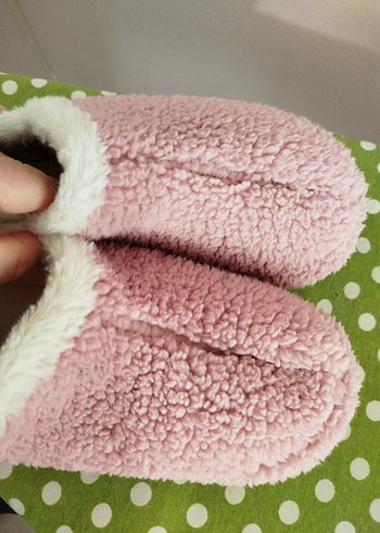 Kız Çocukları İçin Pembe Sıcak Ev Patiği 38 No - Görsel 8