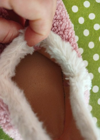 Kız Çocukları İçin Pembe Sıcak Ev Patiği 38 No - Görsel 5