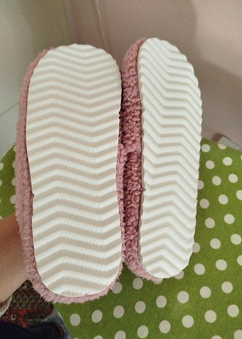 Kız Çocukları İçin Pembe Sıcak Ev Patiği 38 No - Görsel 7