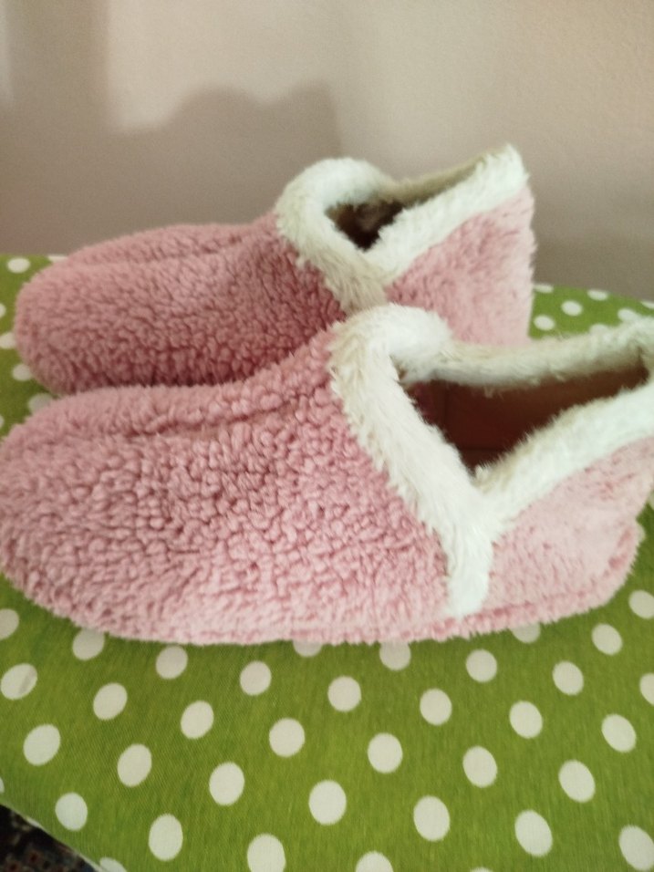 Kız Çocukları İçin Pembe Sıcak Ev Patiği 38 No - Görsel 4