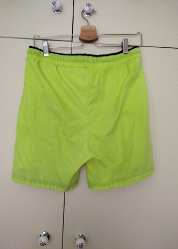 S Beden Sarı Erkek Deniz  Şortu Fermuarlı Cepli - Görsel 3