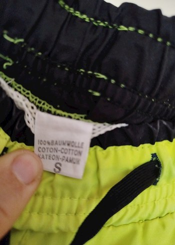 S Beden Sarı Erkek Deniz  Şortu Fermuarlı Cepli - Görsel 6