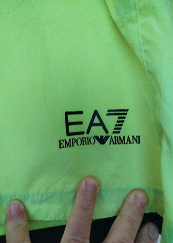 S Beden Sarı Erkek Deniz  Şortu Fermuarlı Cepli - Görsel 4