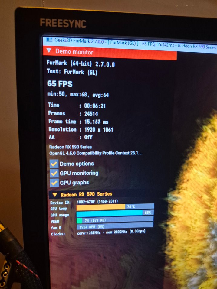 MSI ARMOR RADEON rx 590 full takım - Görsel 5