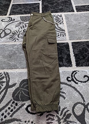 Haki yeşil kargo Pantolon