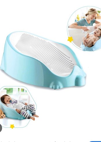 Pastel Mavi Bebek Banyo Destek Minderi