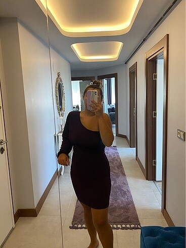 l Beden Tek omuz elbise