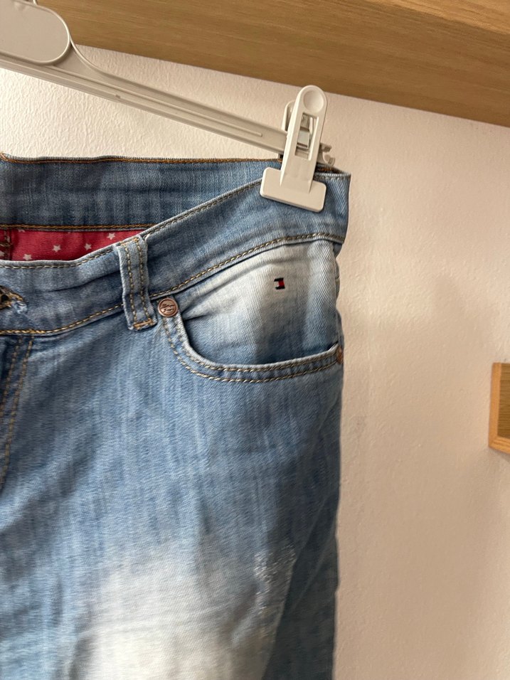 Orijinal Tommy Hilfiger Jean Şort - Görsel 4