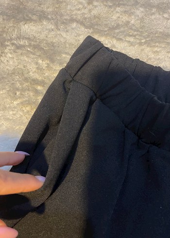 s Beden siyah Renk Siyah Kadın Normal Kesim Kumaş Pantolon