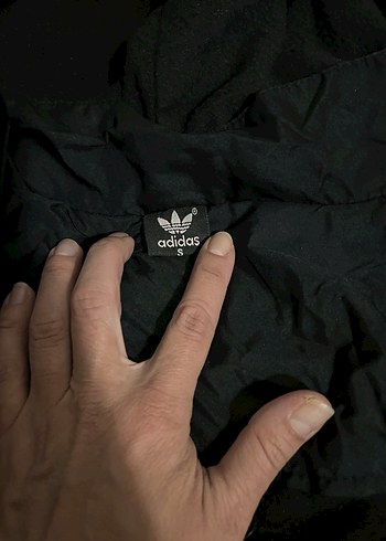 s Beden siyah Renk Adidas Siyah Kapüşonlu yunixes Rüzgarlık