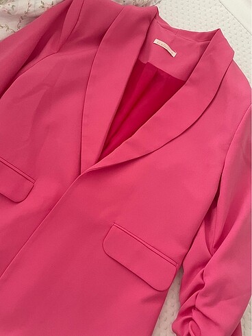 Diğer Ecrou blazer ceket pembe