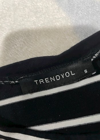 Kadın Siyah Çizgili Uzun Kollu Crop Top - Görsel 5