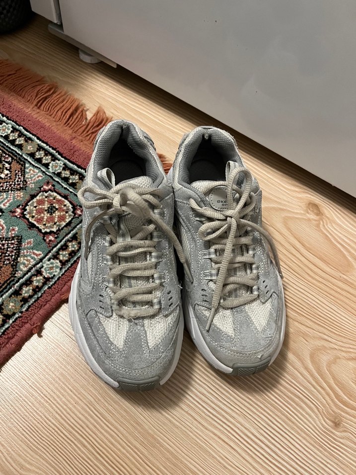 Gri Kadın Spor Ayakkabı Yılan Desenli - Görsel 2