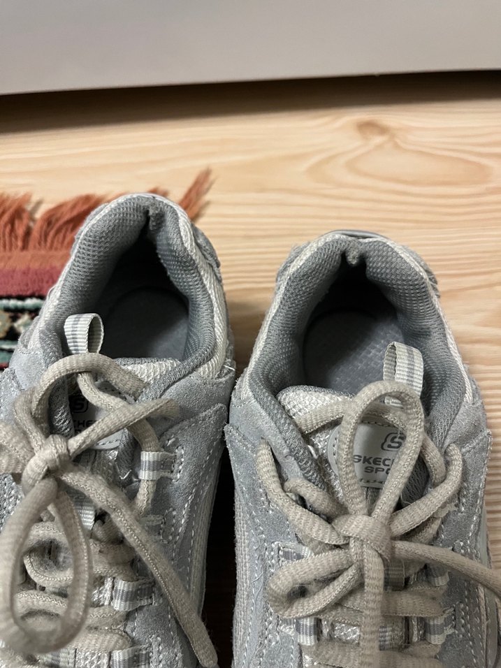 Gri Kadın Spor Ayakkabı Yılan Desenli - Görsel 5