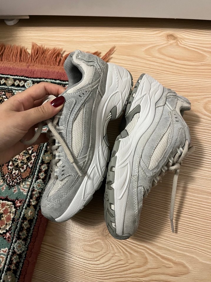 Gri Kadın Spor Ayakkabı Yılan Desenli - Görsel 4