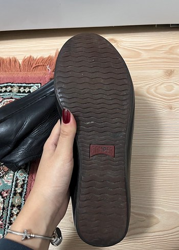 Siyah Erkek Deri Sneakers - Görsel 7