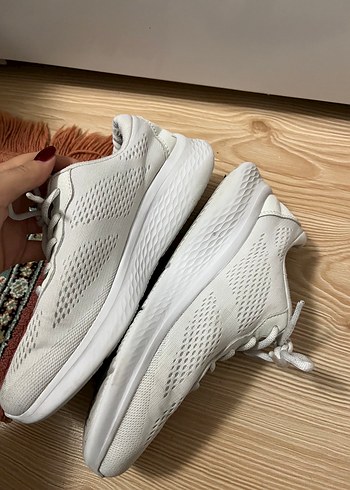 Beyaz Kadın Spor Ayakkabı - Görsel 4