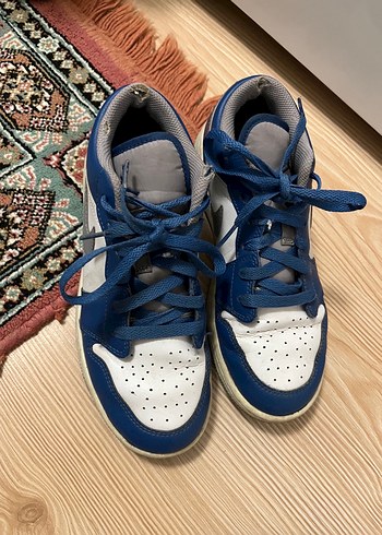 Kadın Lacivert Bağcıklı Denim Spor Ayakkabı - Görsel 2