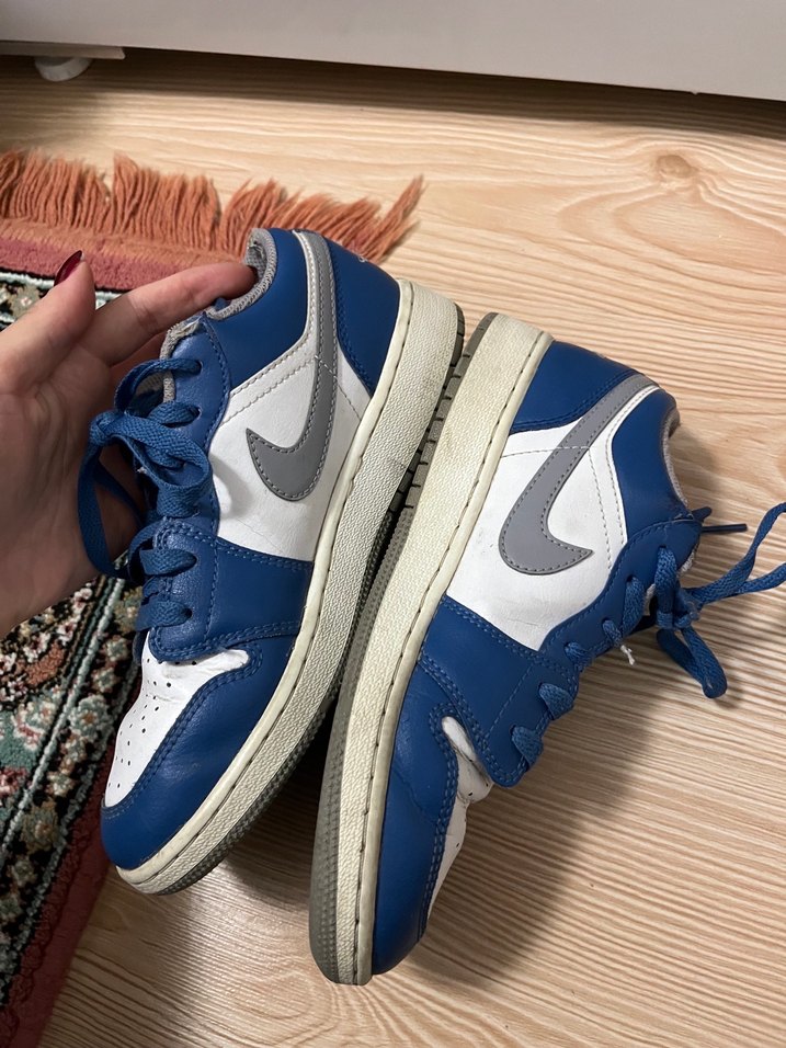 Kadın Lacivert Bağcıklı Denim Spor Ayakkabı - Görsel 4