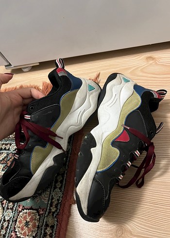 Bağcıklı Çok Renkli Kadın Spor Ayakkabı - Görsel 4