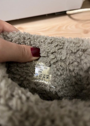 Bej Kadın Peluş Detaylı Dolgu Topuk Bot - Görsel 6