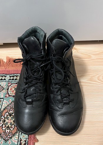 Erkek Siyah Bağcıklı Günlük Spor Bot - Görsel 2