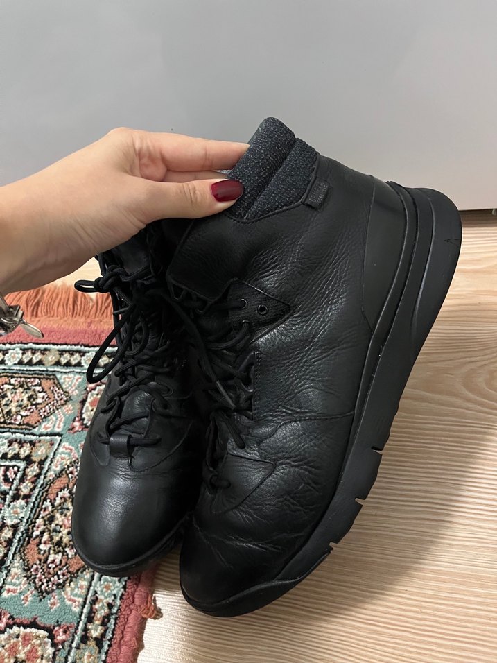 Erkek Siyah Bağcıklı Günlük Spor Bot - Görsel 3