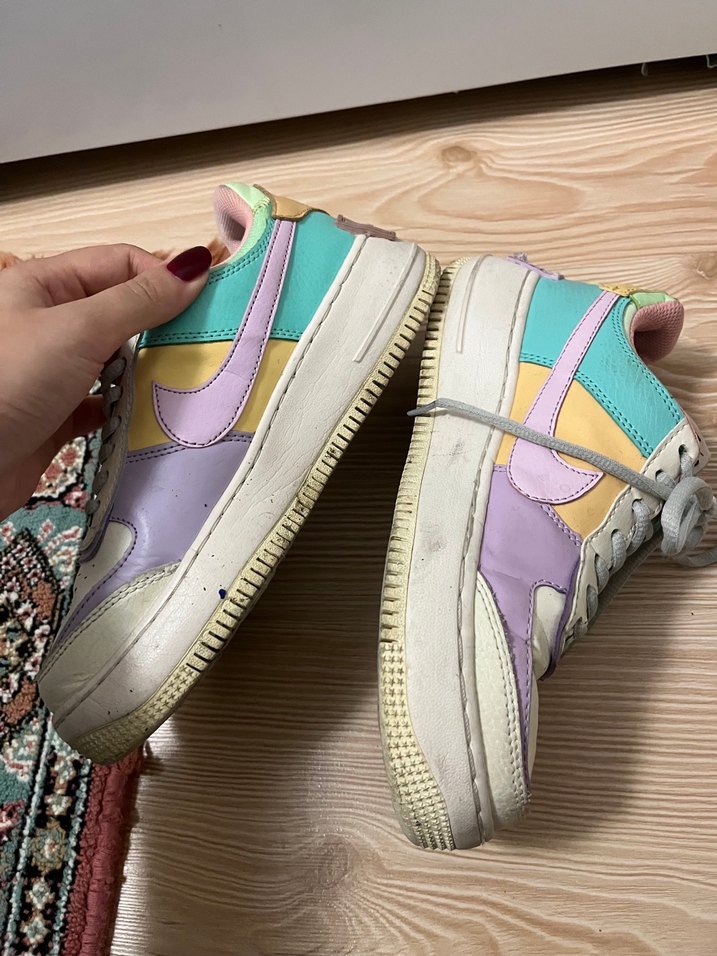 Kadın Çok Renkli Tie-Dye Platform Spor Ayakkabı - Görsel 4