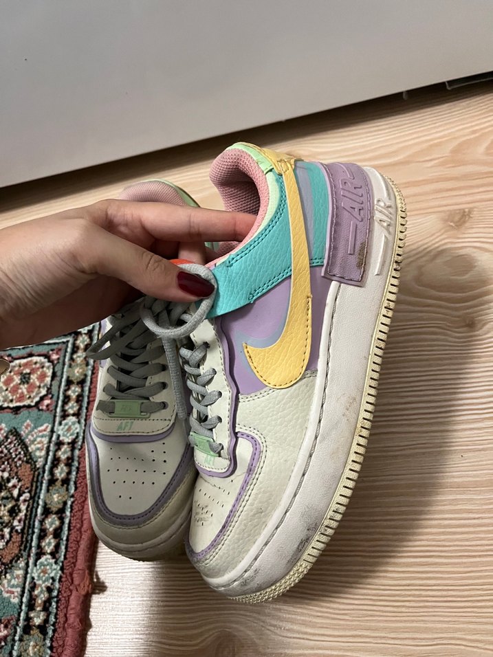 Kadın Çok Renkli Tie-Dye Platform Spor Ayakkabı - Görsel 3