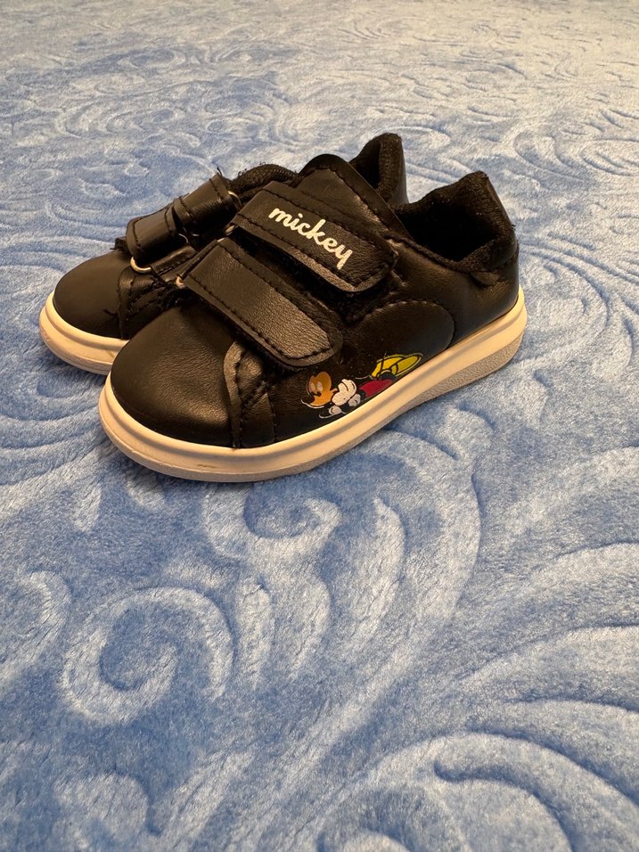 Mickey Baskılı Siyah Erkek Çocuk Spor Ayakkabı - Görsel 2