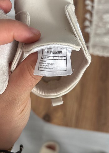 Beyaz Kız Bebek ev ayakkabısı - Görsel 6