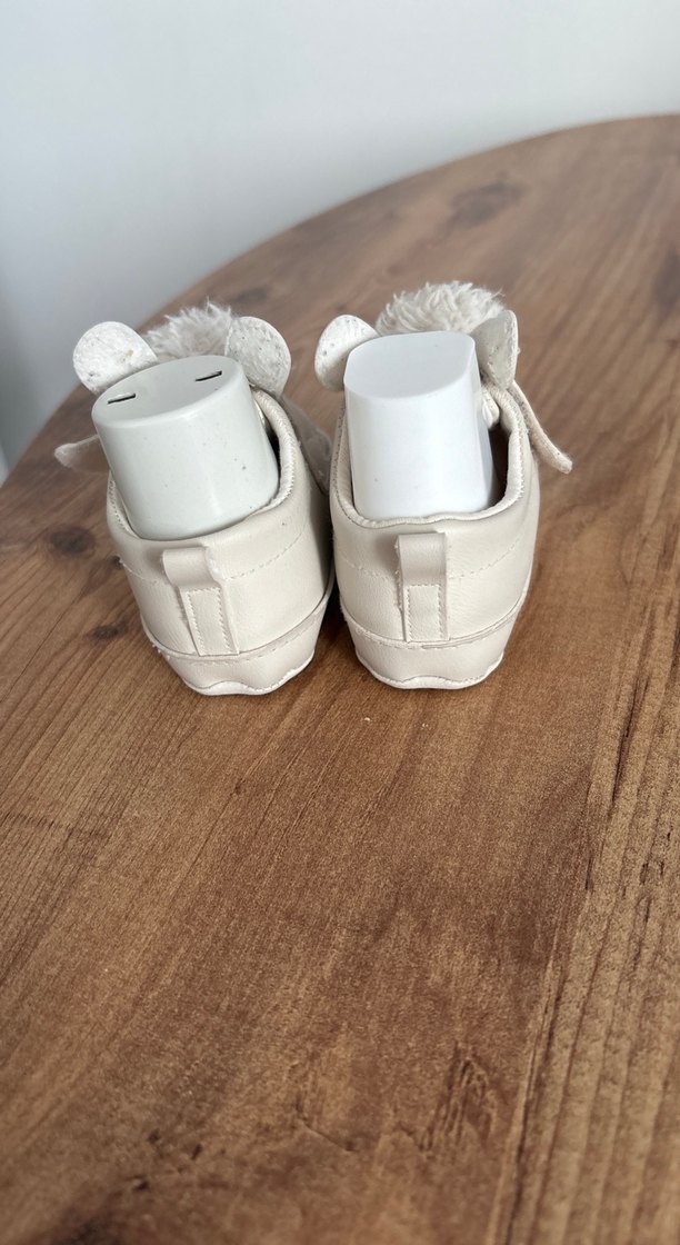 Beyaz Kız Bebek ev ayakkabısı  - Görsel 5