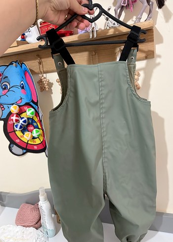 Kız Çocuk Askılı Bol Paça Tulum - Görsel 4