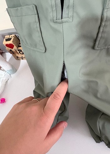 Kız Çocuk Askılı Bol Paça Tulum - Görsel 5