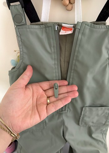 Kız Çocuk Askılı Bol Paça Tulum - Görsel 6