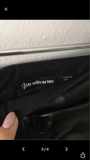 xs Beden STRADIVARIUS DERİ ETEK