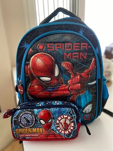 Spiderman okul çantası ve kalemlik