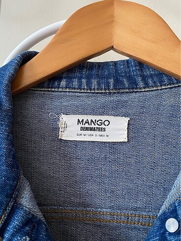 s Beden Mango Lacivert Kot ceket