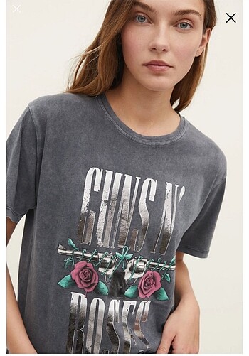 Stradivarius Stradivarius Guns N roses tişört